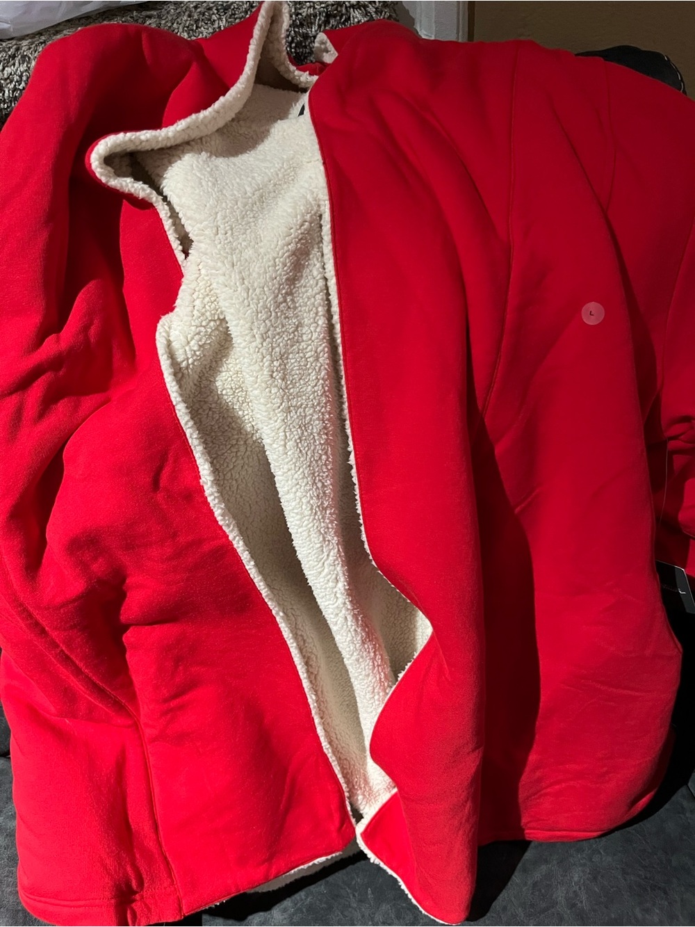 Eddie Bauer Women's Red Sherpa-Lined Jacket